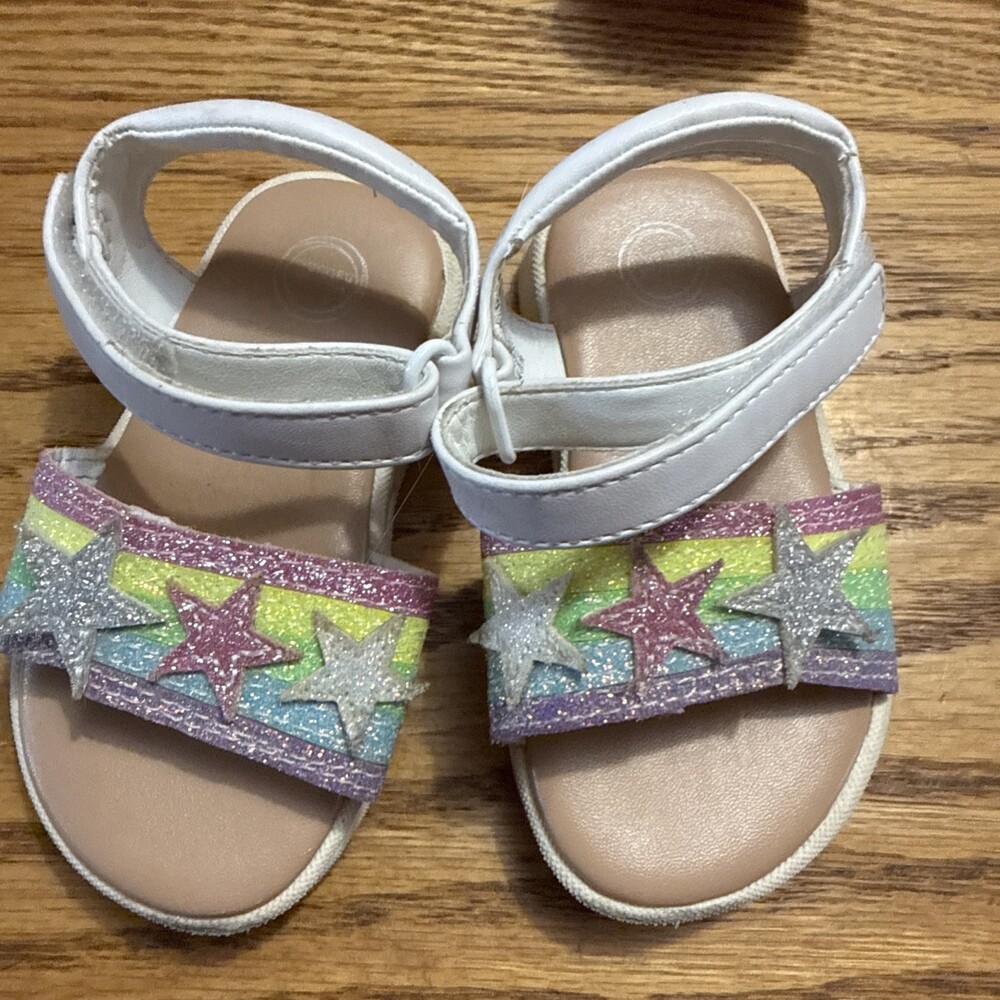 Toddlers Wonder Nation Sandal Sparkly Stars Size 4